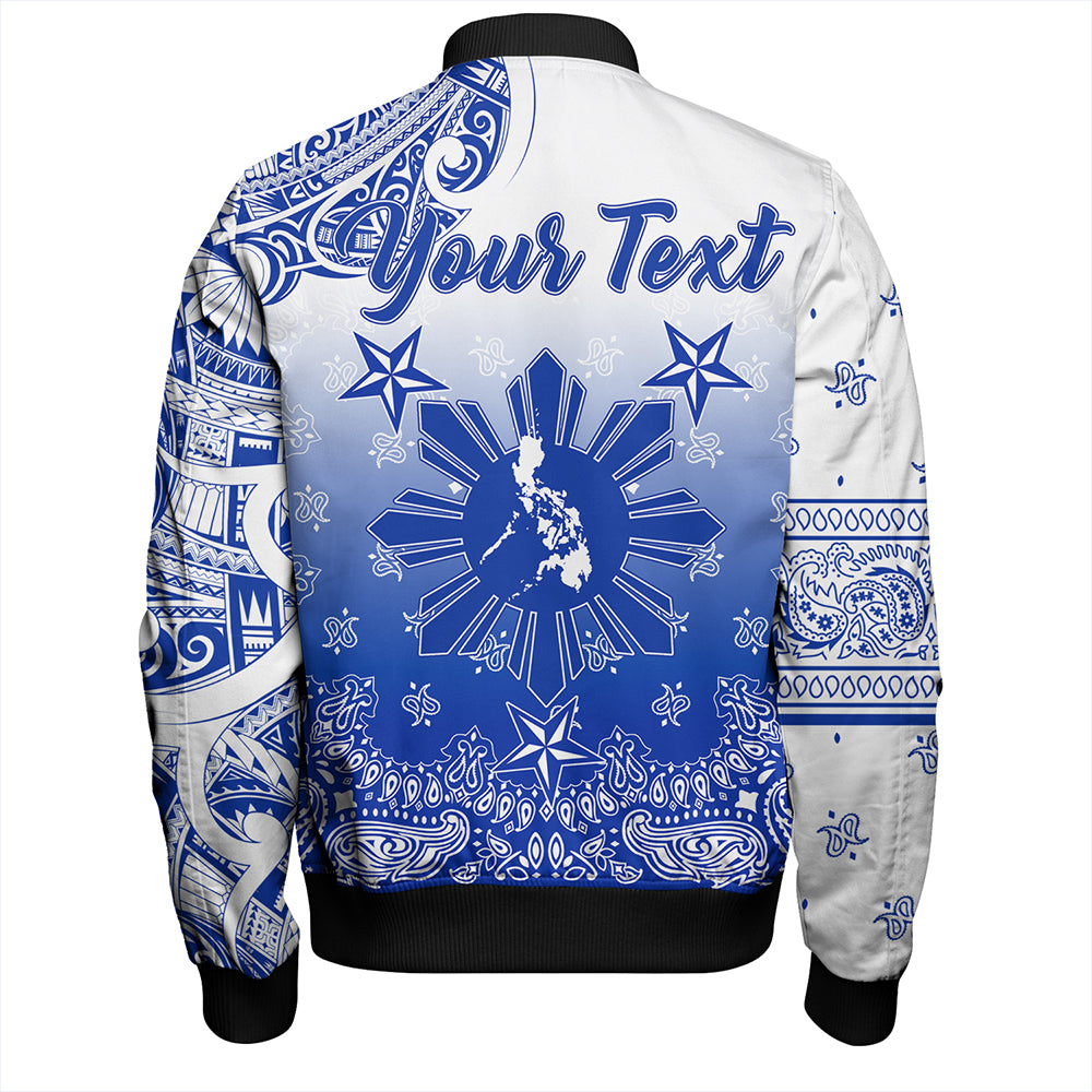 Philippines Bomber Jacket Custom Pattern With Paisley Style