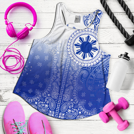 Philippines Women Tank Custom Pattern With Paisley Style