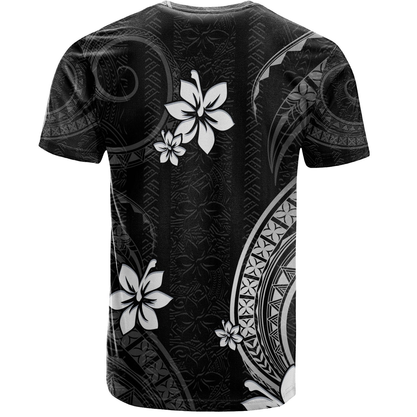 Philippines Filipinos T-Shirt Philippines White Hibiscus Flowers Tribal Pattern