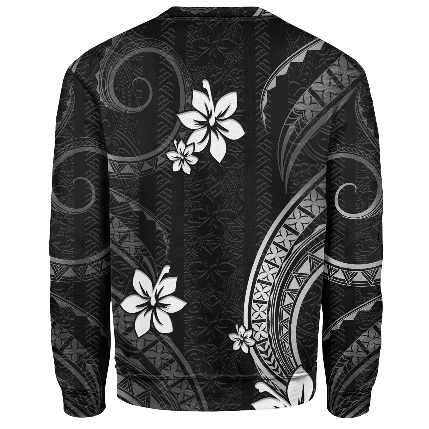 Philippines Filipinos Sweatshirt Philippines White Hibiscus Flowers Tribal Pattern
