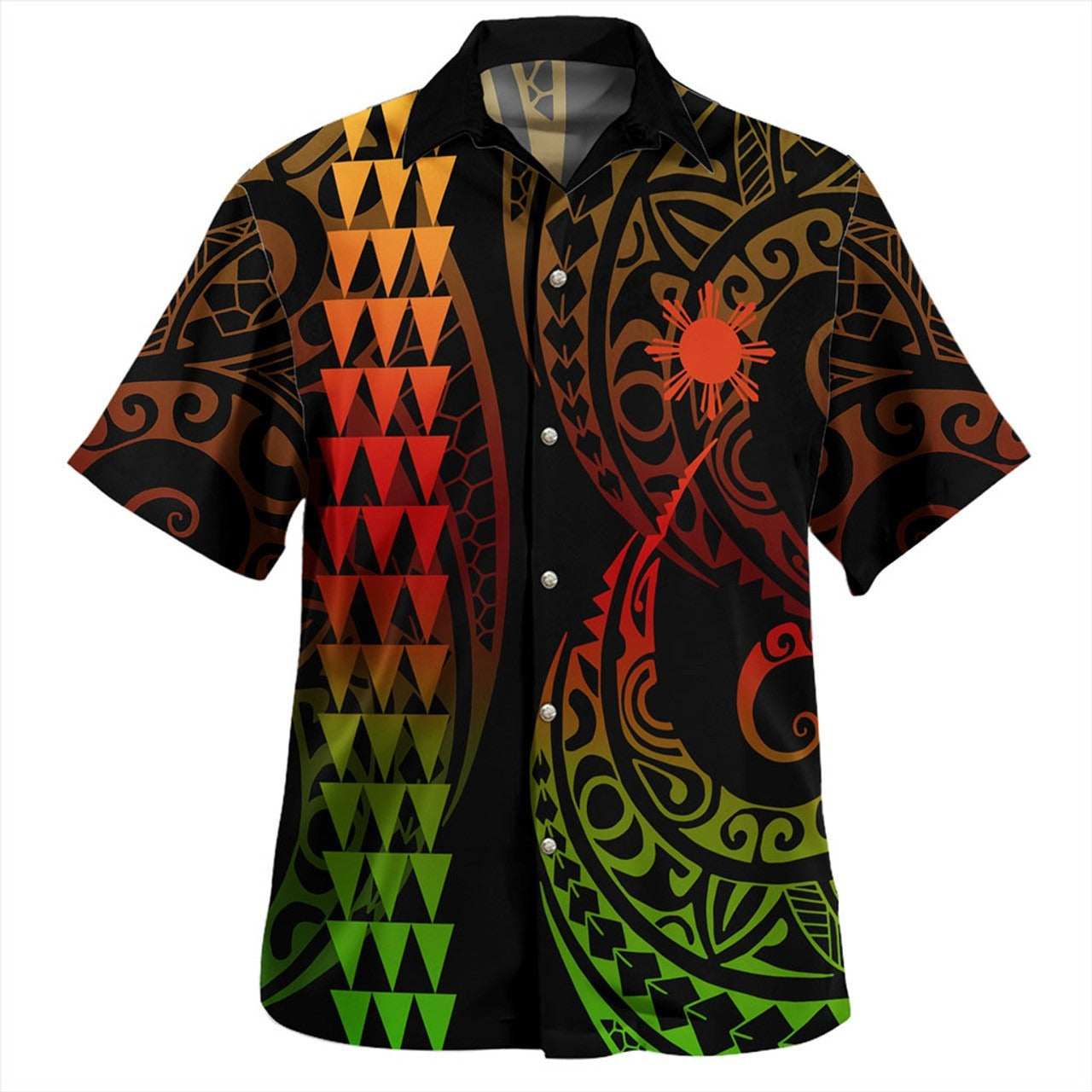 Philippines Filipinos Combo Puletasi And Shirt Kakau Style Reggae