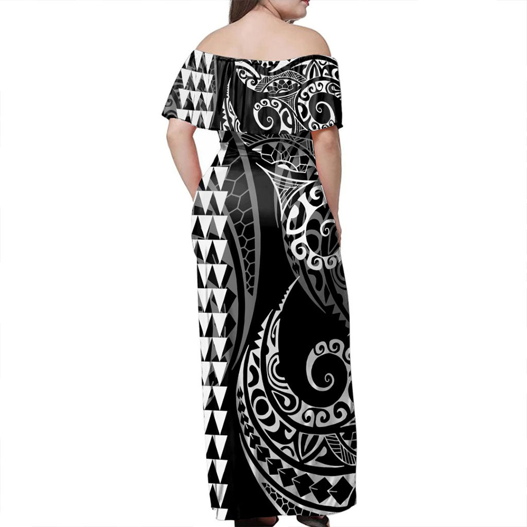 Philippines Filipinos Combo Dress And Shirt Kakau Style White
