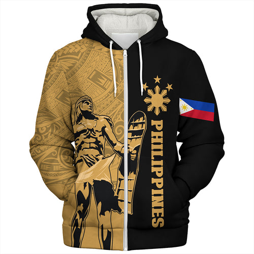 Philippines Filipinos Sherpa Hoodie Lapu Lapu Star Tribal