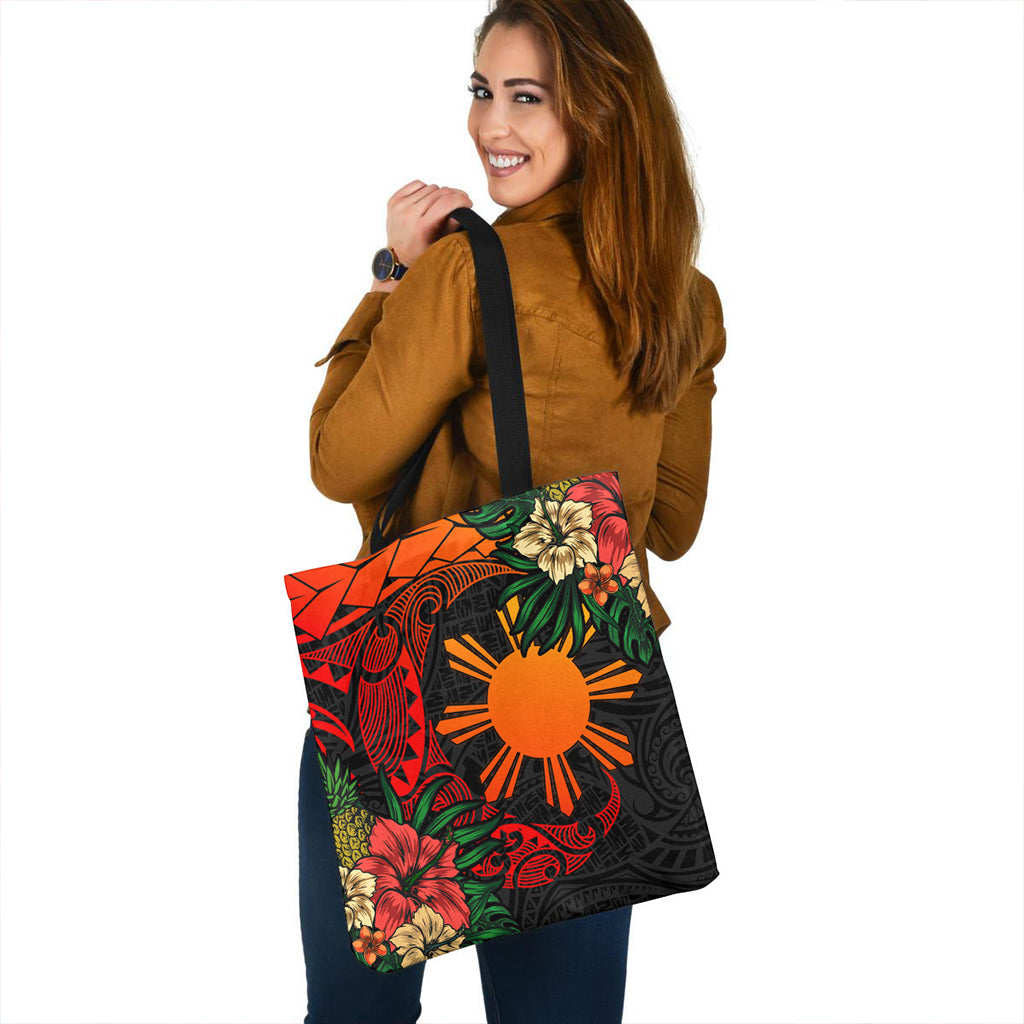 Philippines Filipino Tote Bag Polynesian Turtle Tropical