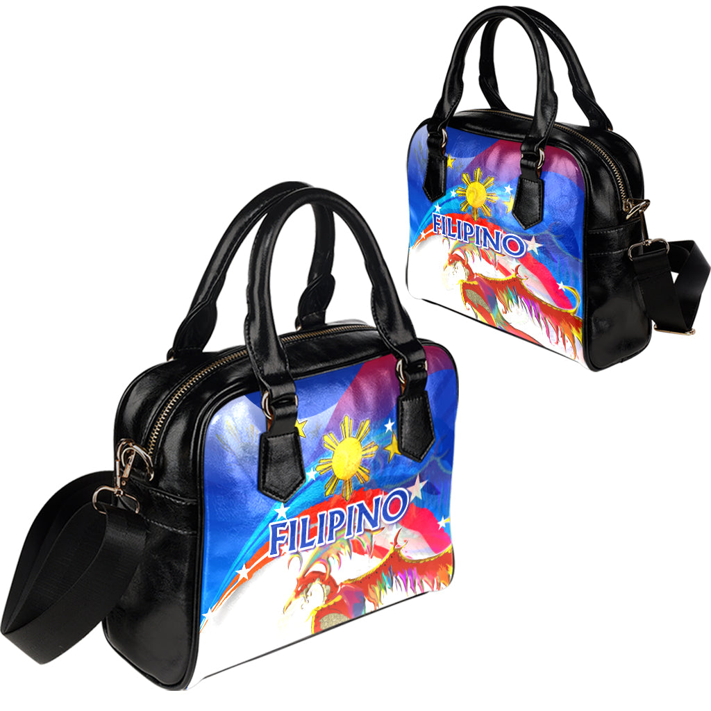 Philippines Filipinos Shoulder Handbag Sarimanok Maranao With Filipino Flag Design