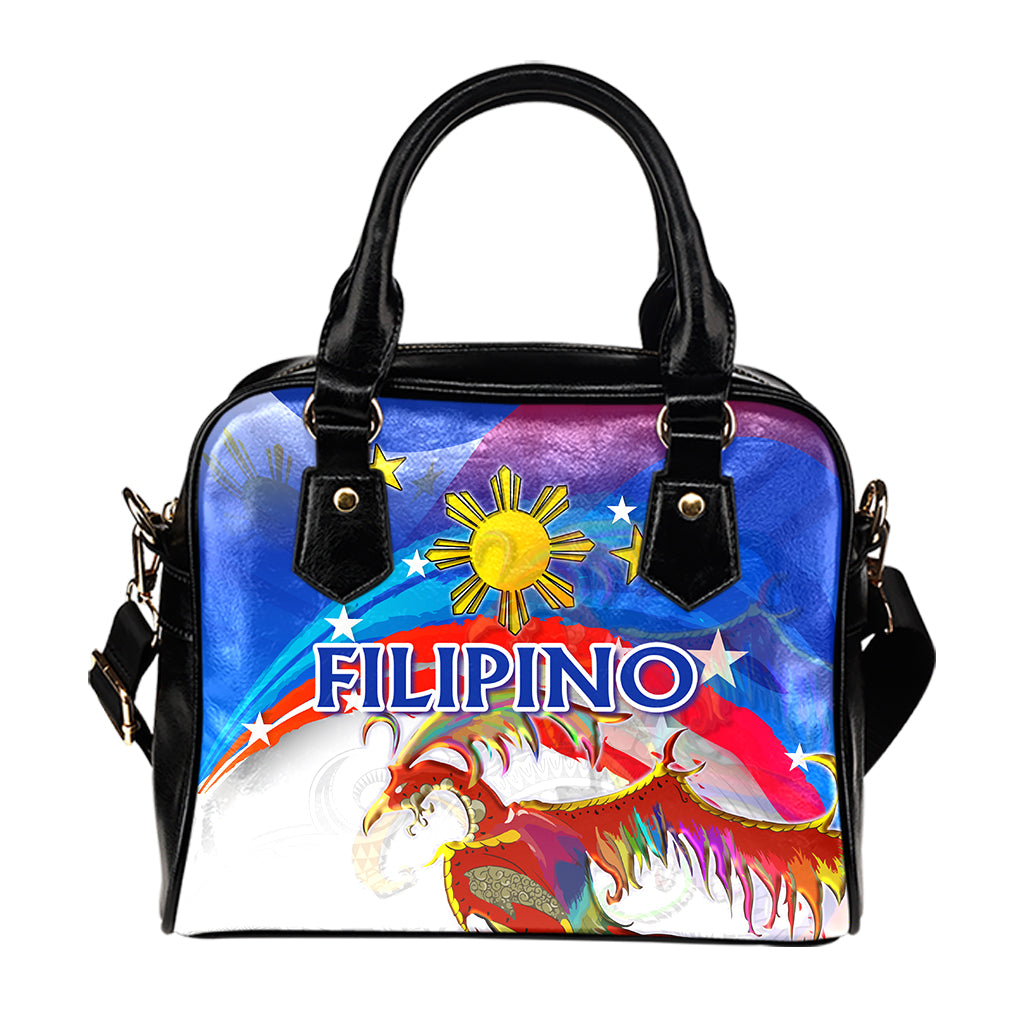 Philippines Filipinos Shoulder Handbag Sarimanok Maranao With Filipino Flag Design