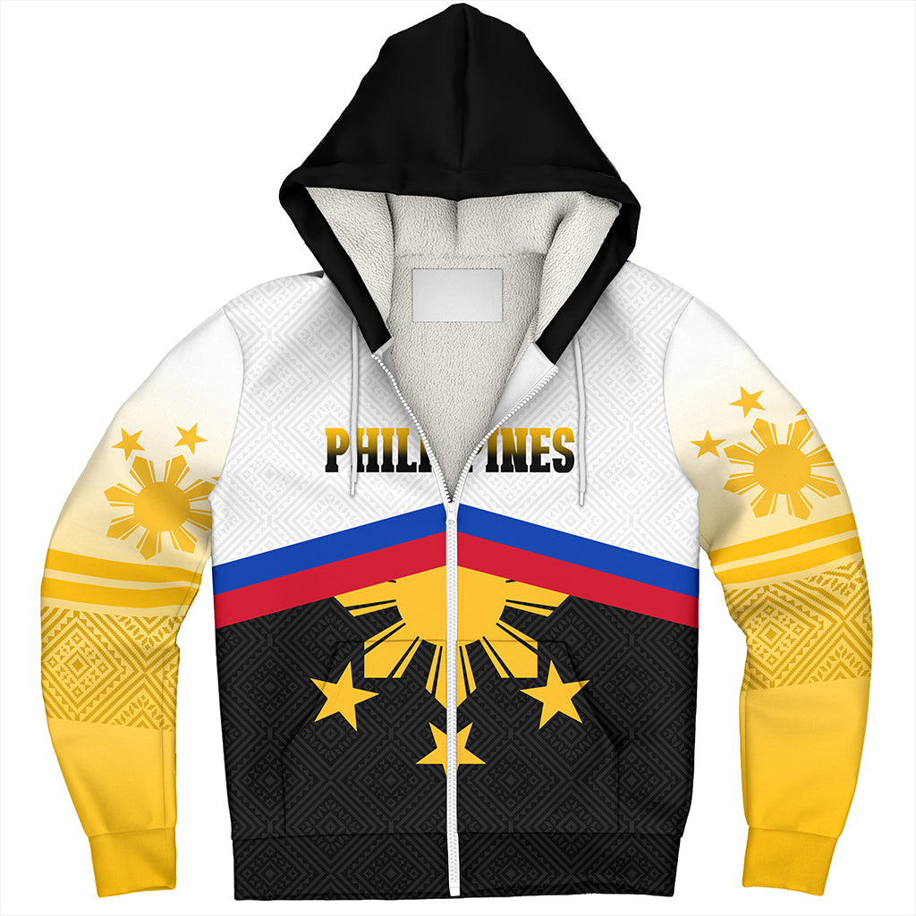 Philippines Filipinos Sherpa Hoodie Sport Style Pattern Yakan Fabric