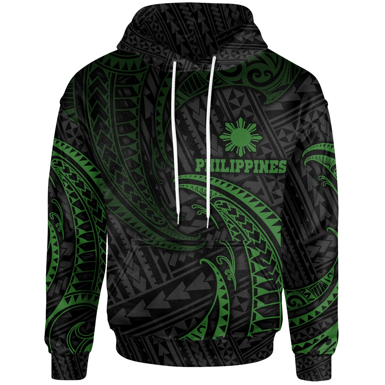 Philippines Hoodie - Gold Tribal Wave