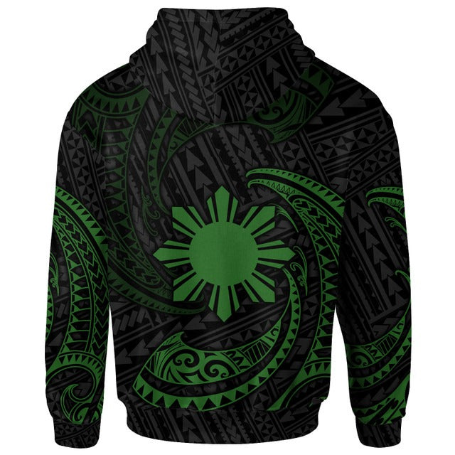 Philippines Hoodie - Gold Tribal Wave