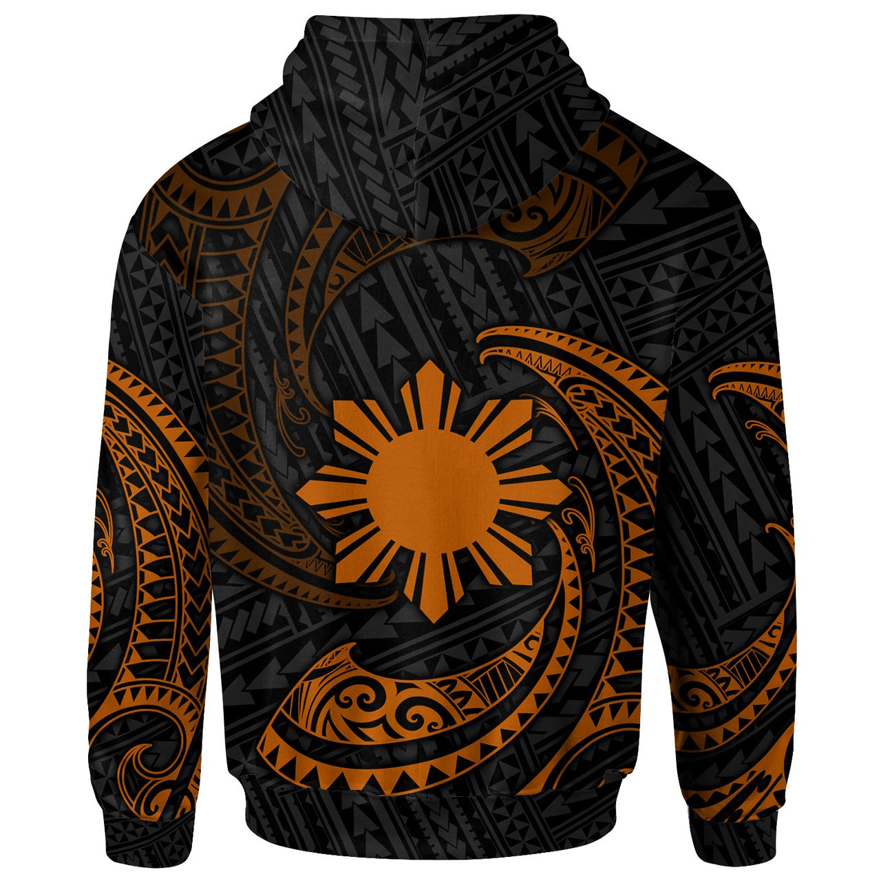 Philippines Hoodie - Gold Tribal Wave