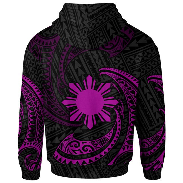 Philippines Hoodie - Gold Tribal Wave
