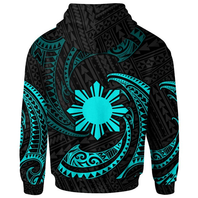 Philippines Hoodie - Gold Tribal Wave