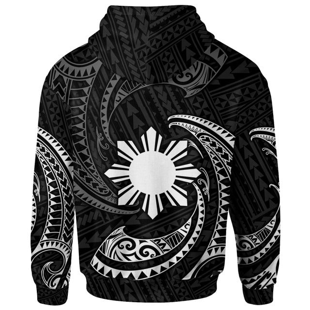 Philippines Hoodie - Gold Tribal Wave