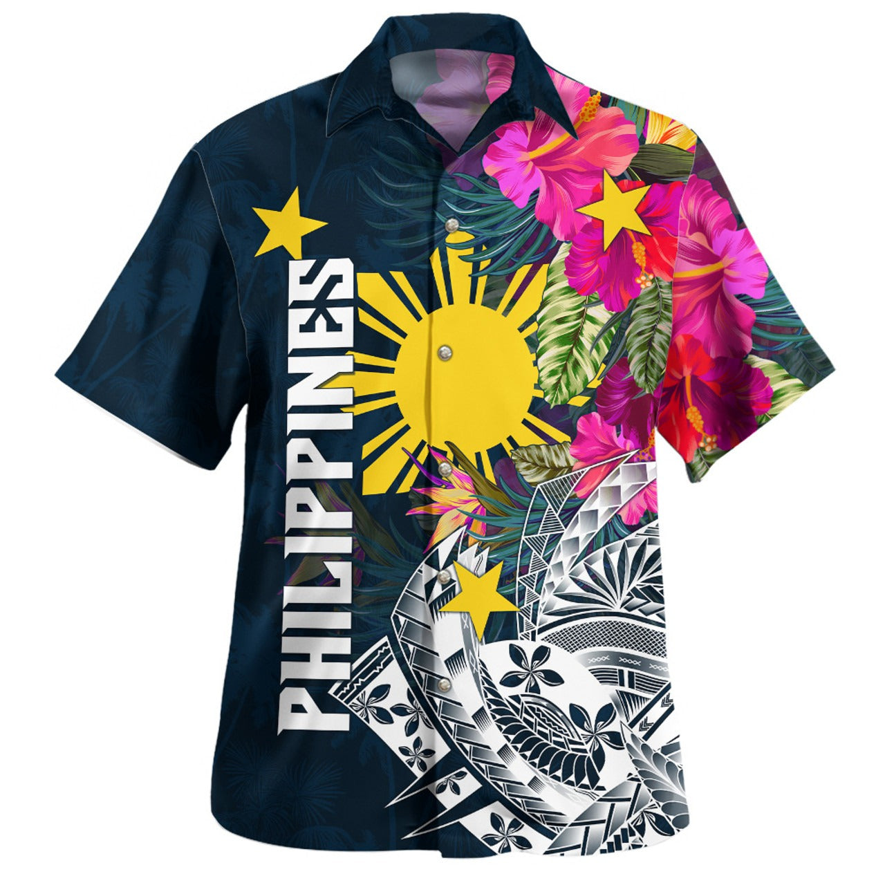 Philippines Filipinos Hawaiian Shirt Custom Personalised Polynesian Summer Vibes