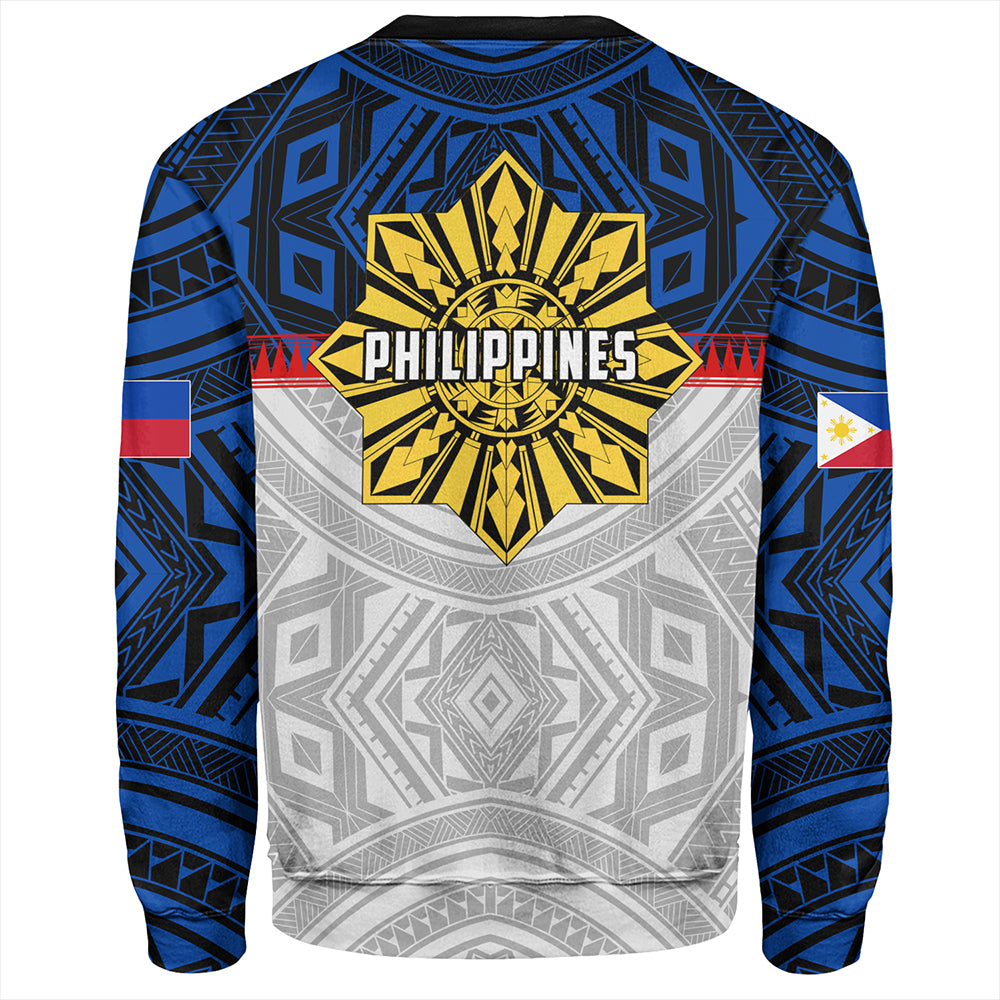 Philippines Sweatshirt Filipino Tribal Sun Flag