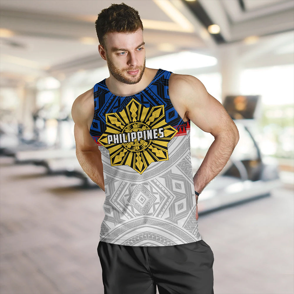 Philippines Tank Top Filipino Tribal Sun Flag