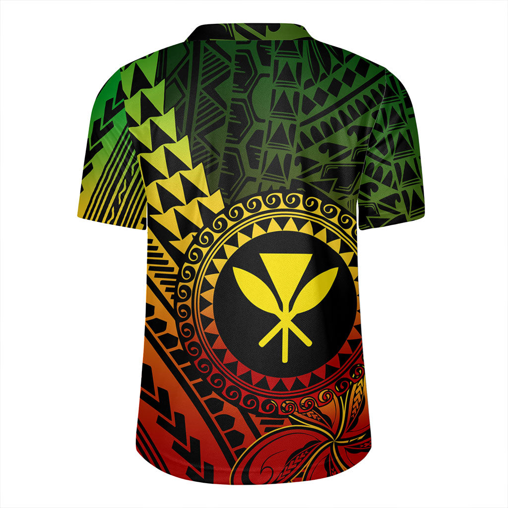 Hawaii Rugby Jersey Polynesian Style With Coat Of Arms And Map