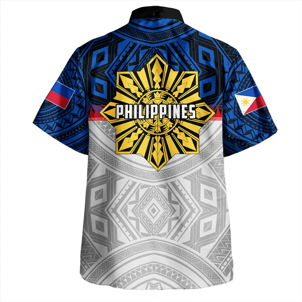 Philippines Hawaiian Shirt Filipino Tribal Sun Flag