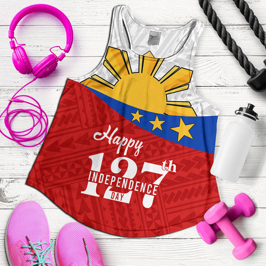 Philippines Filipinos Women Tank Happy Independence Day