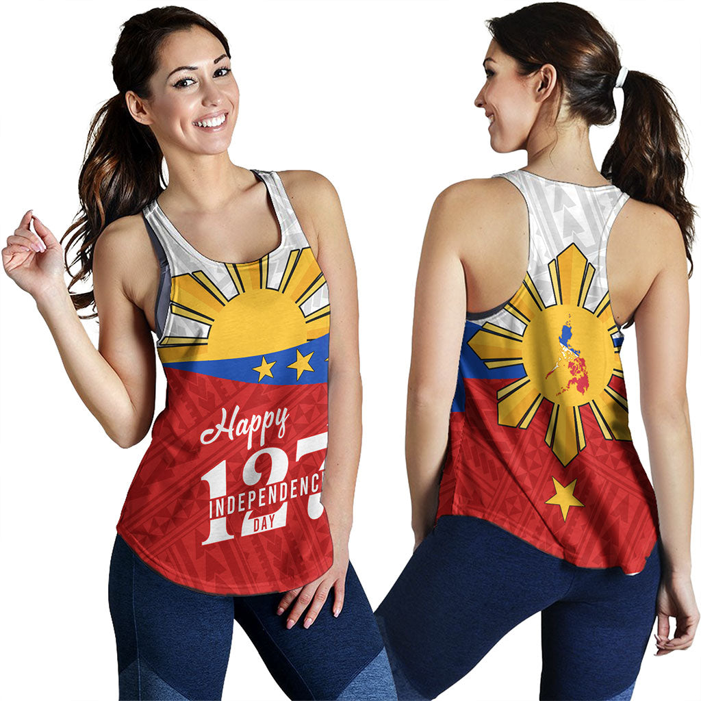 Philippines Filipinos Women Tank Happy Independence Day