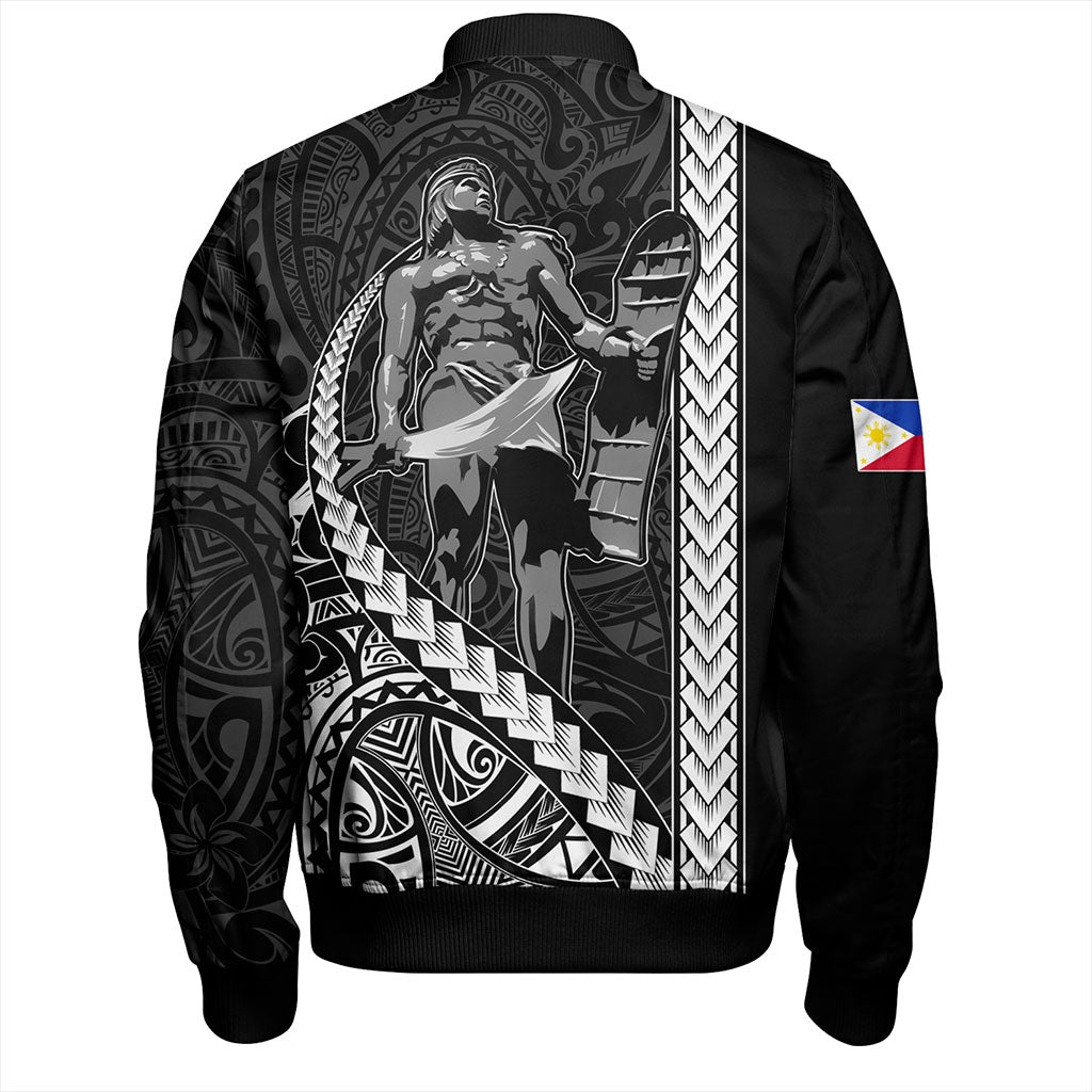 Philippines Filipinos Bomber Jacket Tribal Polynesia Lapu Lapu
