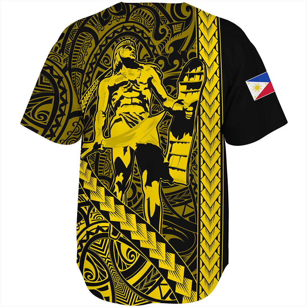 Philippines Filipinos Baseball Shirt Tribal Polynesia Lapu Lapu