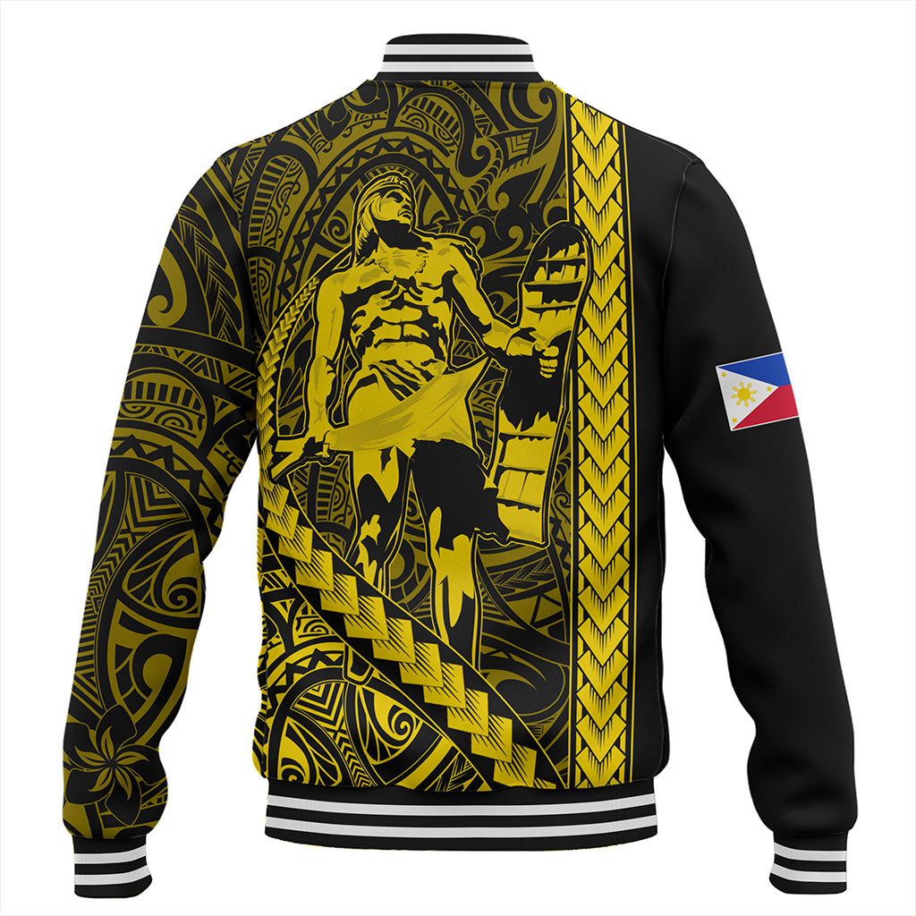 Philippines Filipinos Baseball Jacket Tribal Polynesia Lapu Lapu
