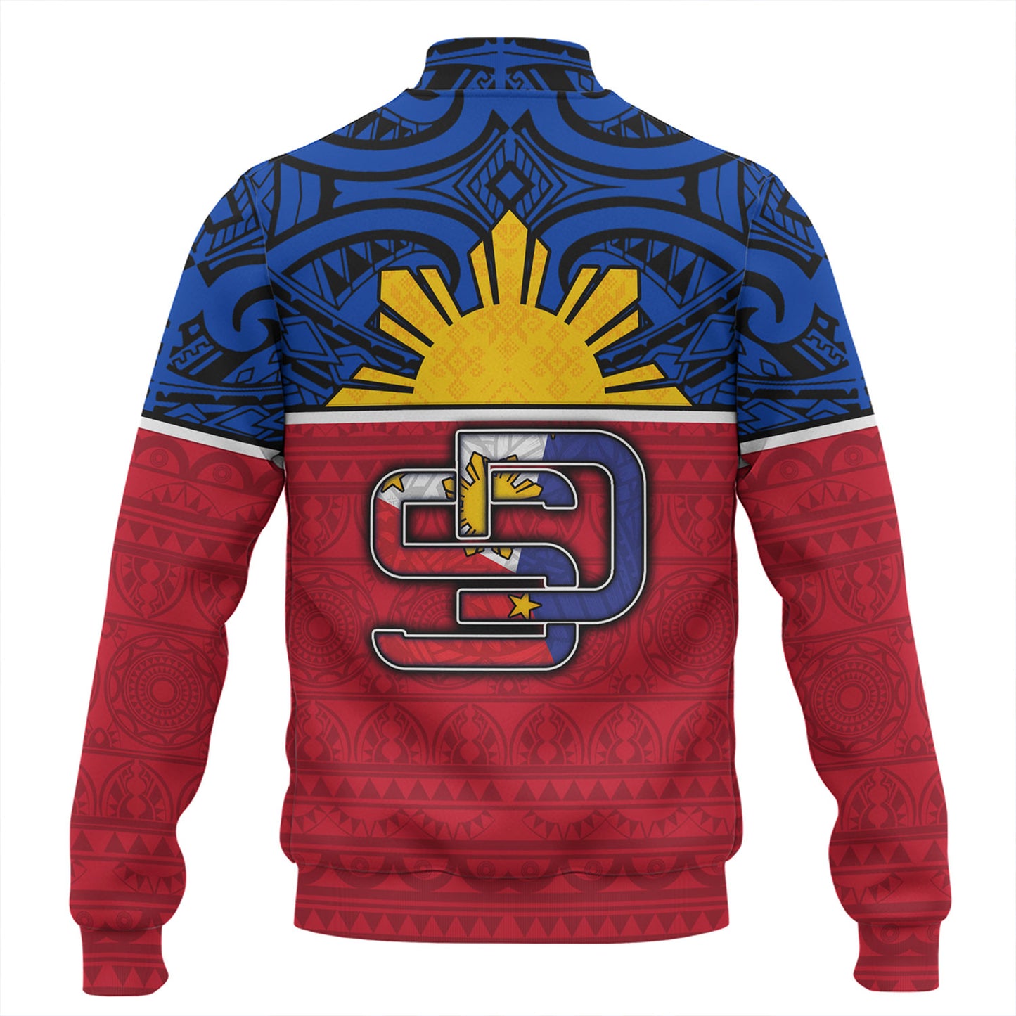 Philippines Filipinos Custom Personalised Baseball Jacket San Diego Tribal Patterns Style