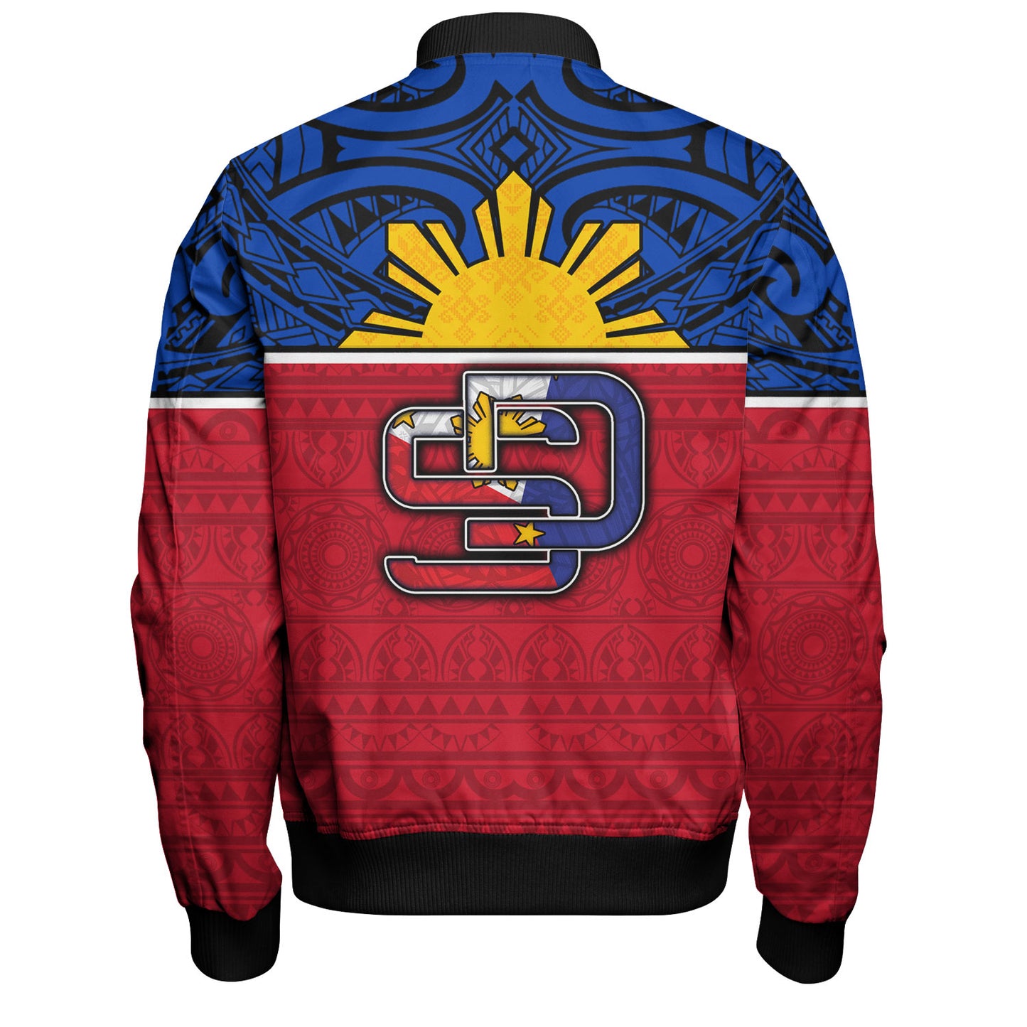 Philippines Filipinos Custom Personalised Bomber Jacket San Diego Tribal Patterns Style