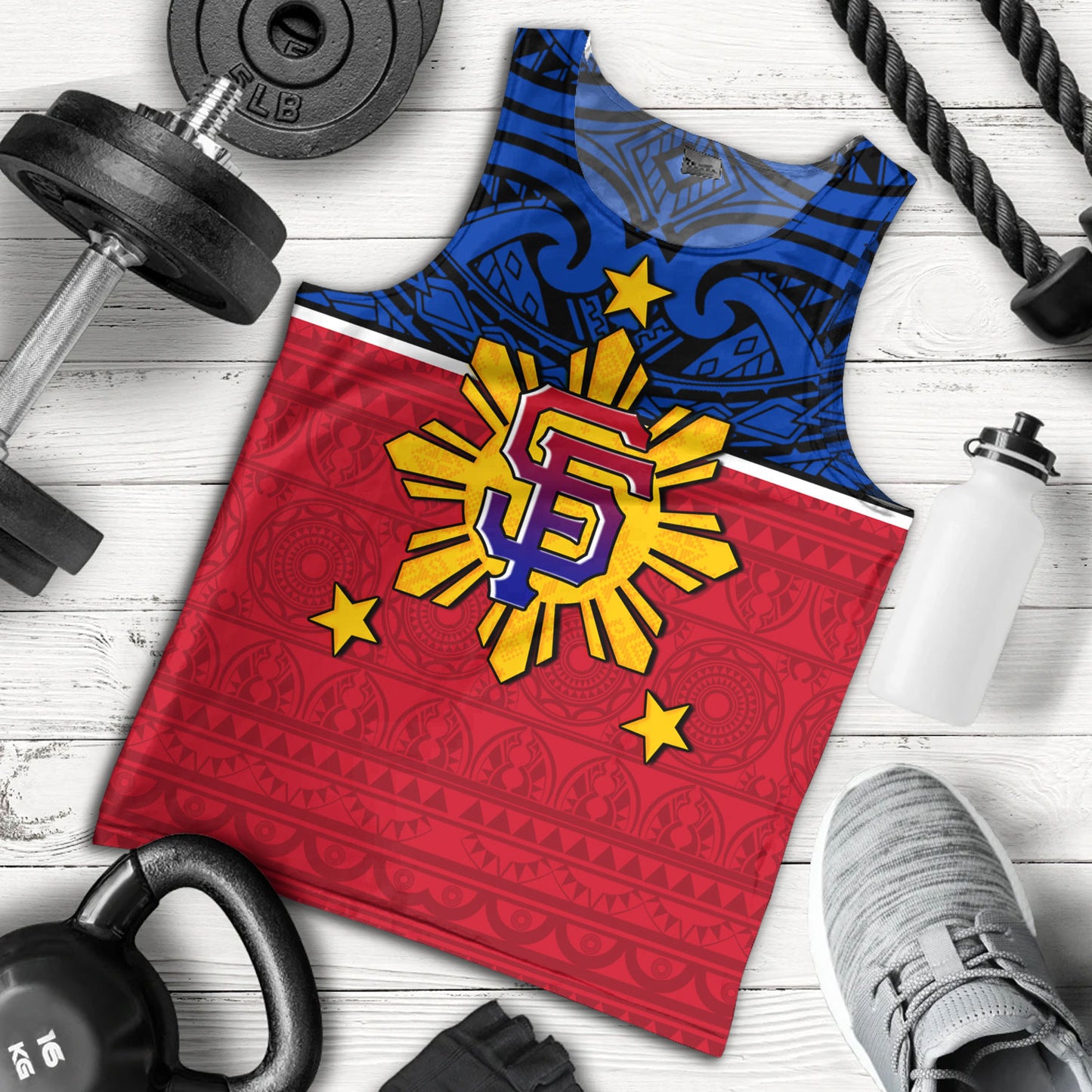 Philippines Filipinos Custom Personalised Tank Top San Francisco Tribal Patterns Style