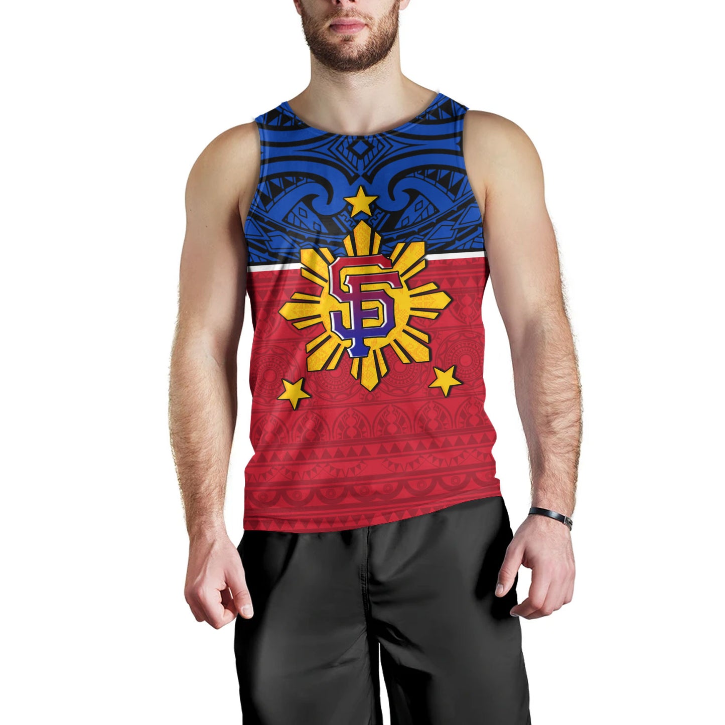 Philippines Filipinos Custom Personalised Tank Top San Diego Tribal Patterns Style