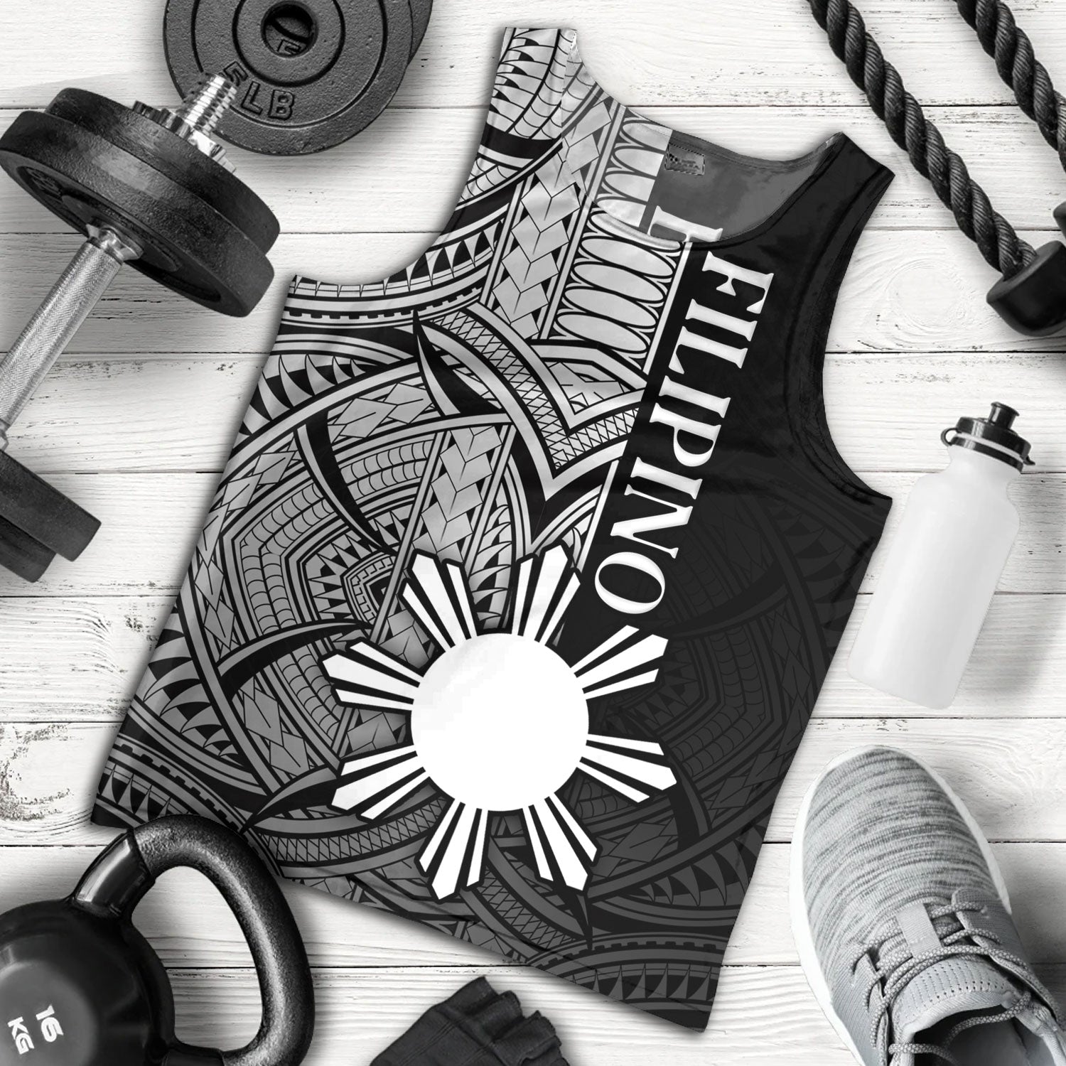 Philippines Filipinos Tank Top Cool Filipino Tribal Tatau Style