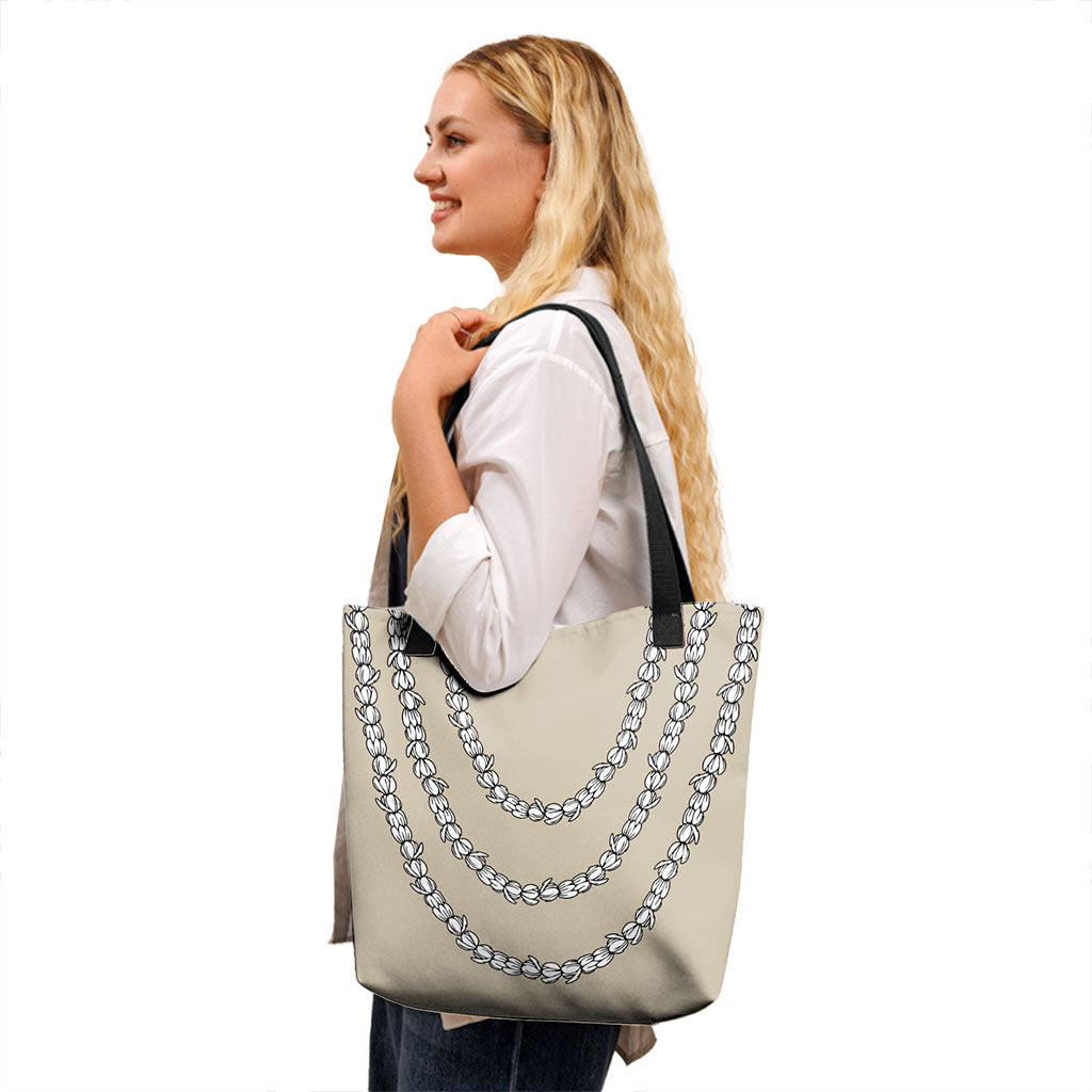 Hawaii Tote Bag Pikake Floral lei
