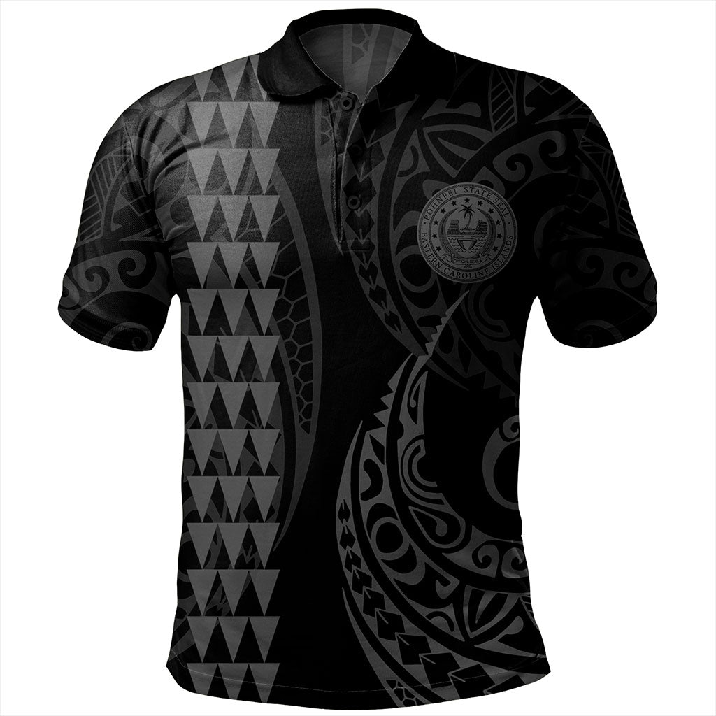 Pohnpei State Polo Shirt Kakau Style