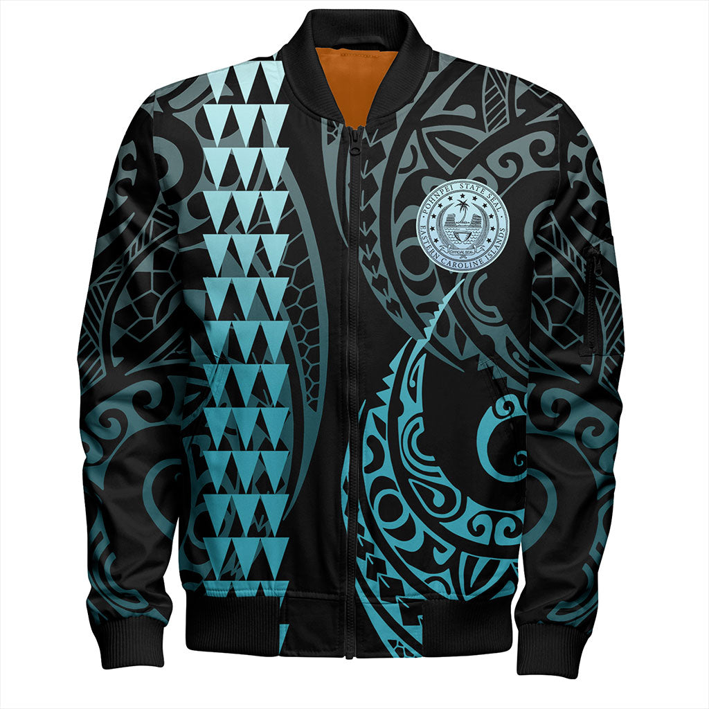 Pohnpei State Bomber Jacket Kakau Style Ver.1