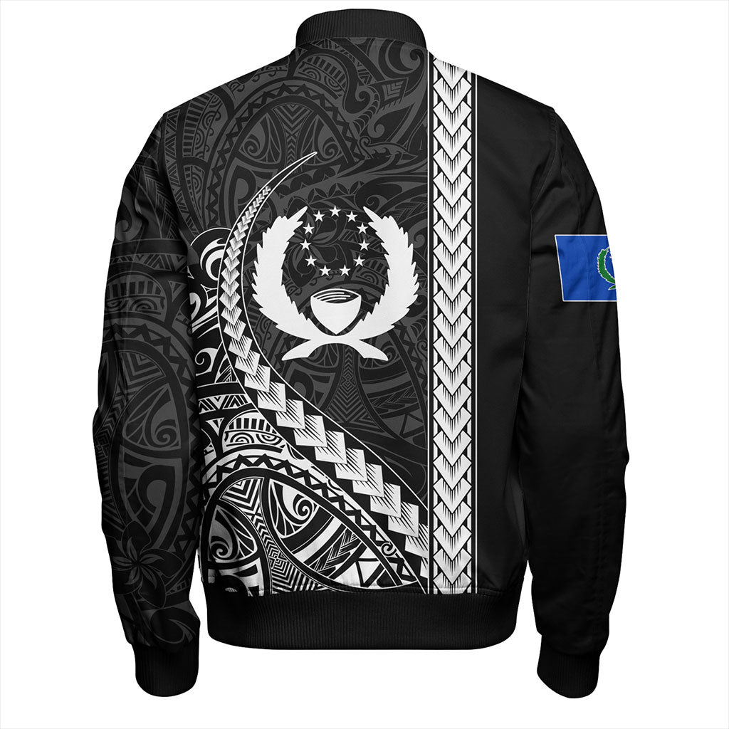 Pohnpei State Bomber Jacket Tribal Micronesian Coat Of Arms
