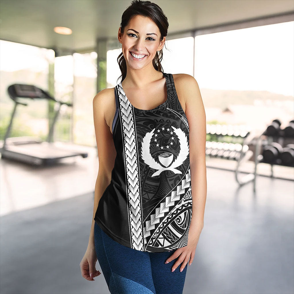 Pohnpei State Women Tank Tribal Micronesian Coat Of Arms
