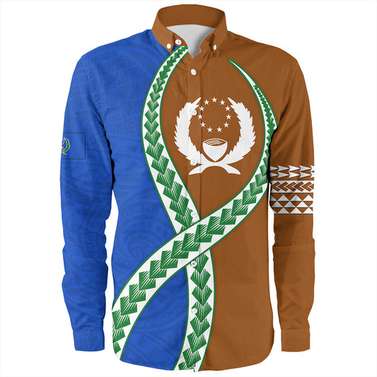 Pohnpei State Long Sleeve Shirt Tribal Polynesian In My Heart