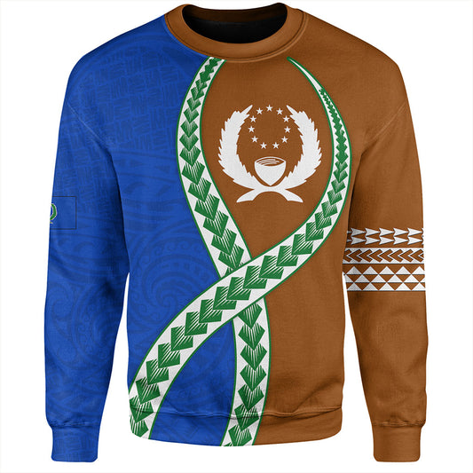 Pohnpei State Sweatshirt Tribal Polynesian In My Heart