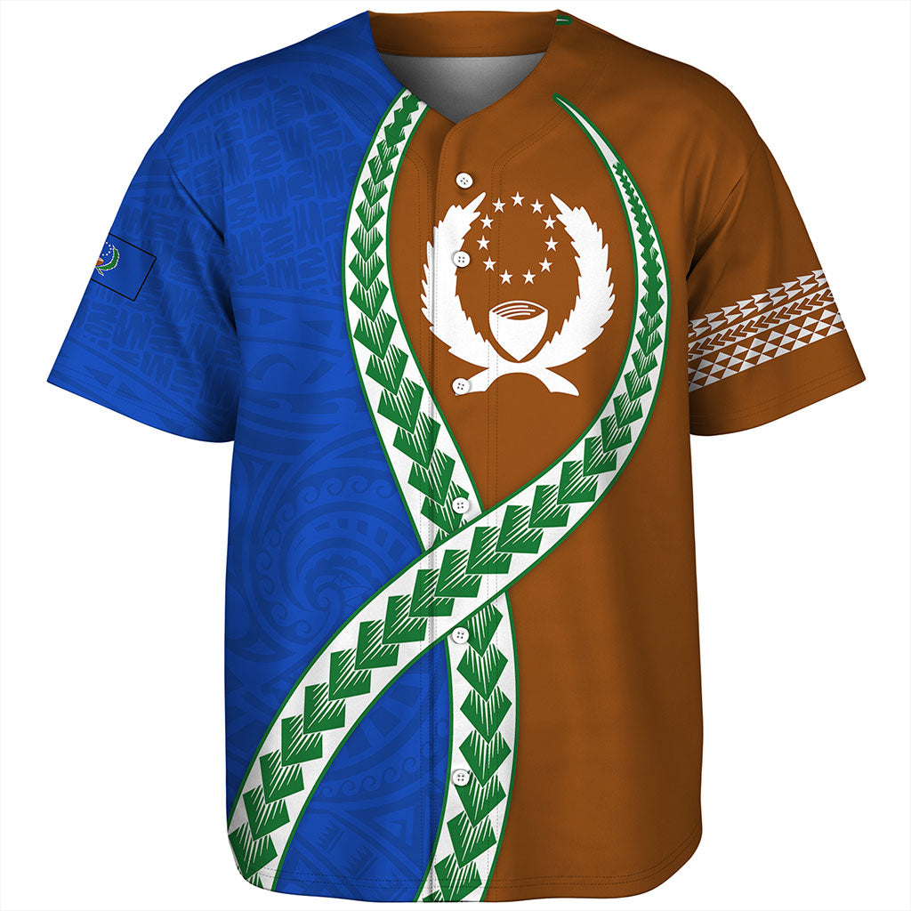 Pohnpei State Baseball Shirt Tribal Polynesian In My Heart