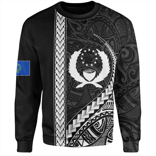 Pohnpei State Sweatshirt Tribal Micronesian Coat Of Arms
