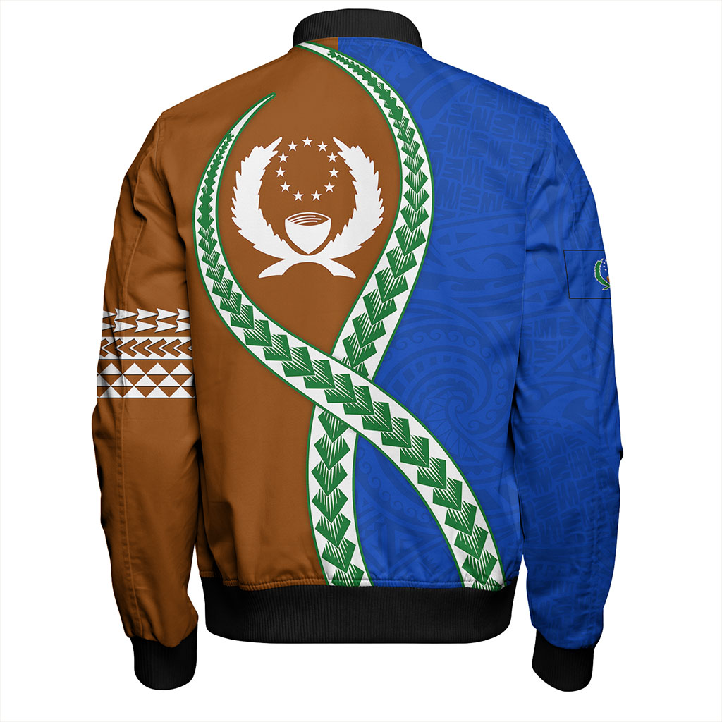 Pohnpei State Bomber Jacket Tribal Polynesian In My Heart