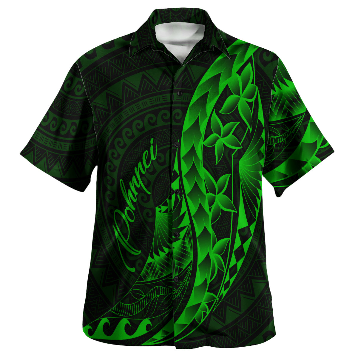 Pohnpei Custom Personalised Hawaiian Shirt Polynesian Pattern Style