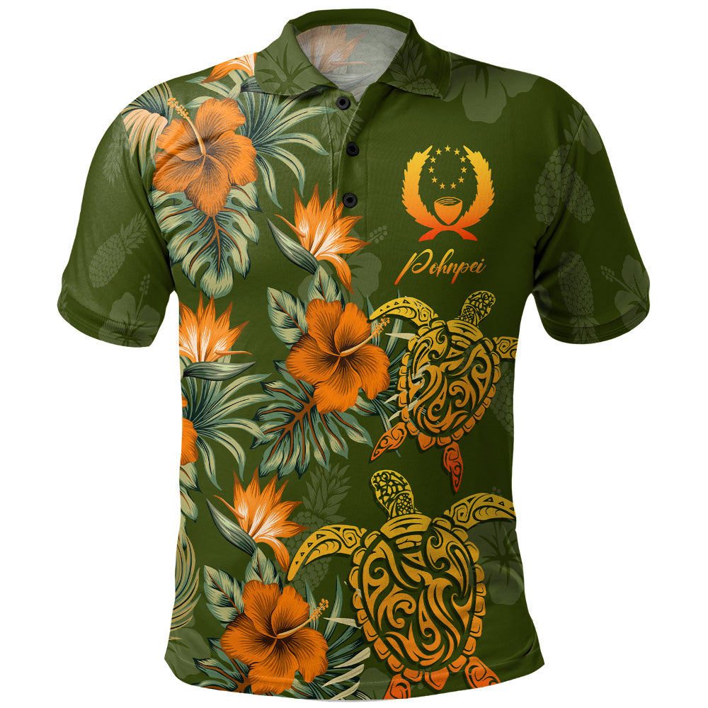 Pohnpei State Polo Shirt Custom Personalised Polynesian Tropical Summer