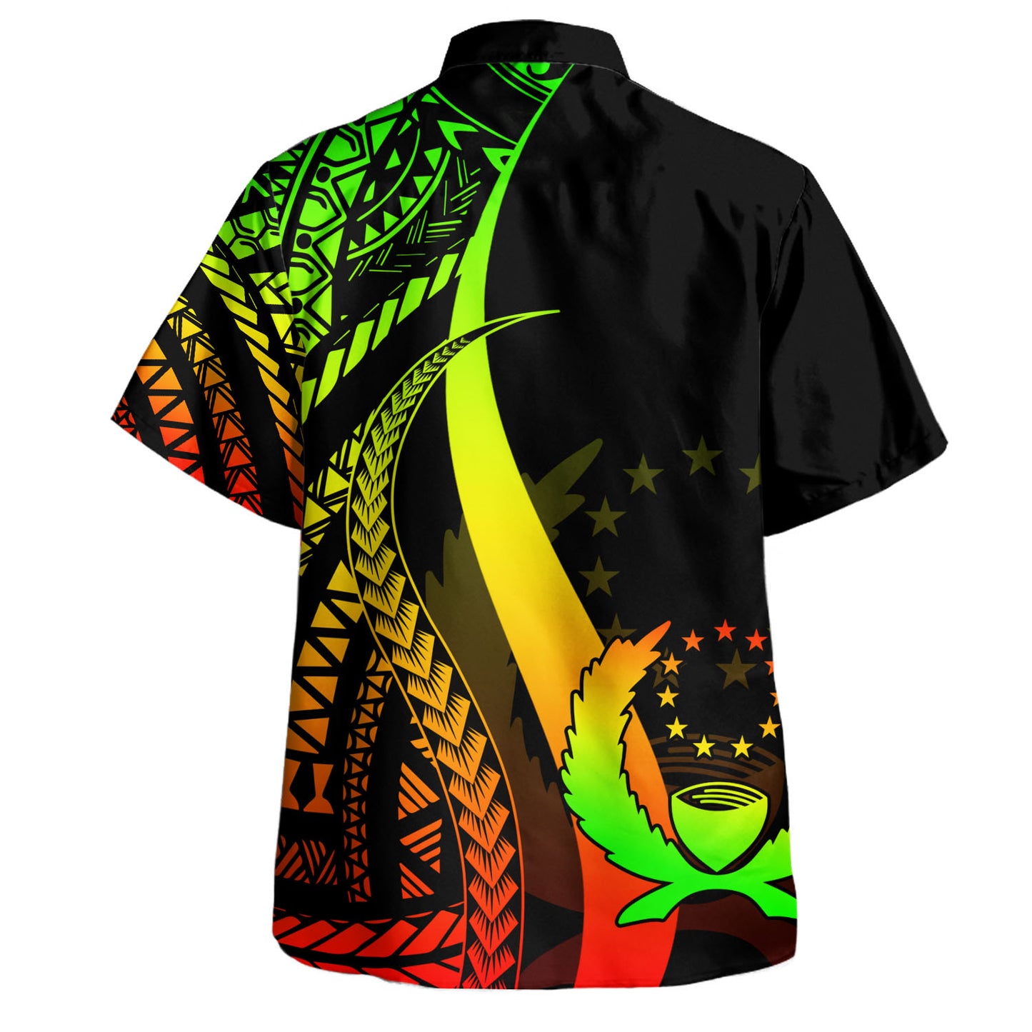 Pohnpei Custom Personalised Hawaiian Shirt Micronesian Tentacle Tribal Pattern