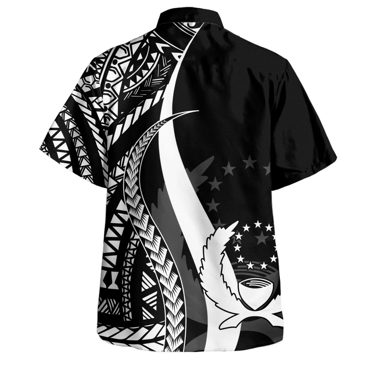 Pohnpei Combo Dress And Shirt - Micronesian Tentacle Tribal Pattern White