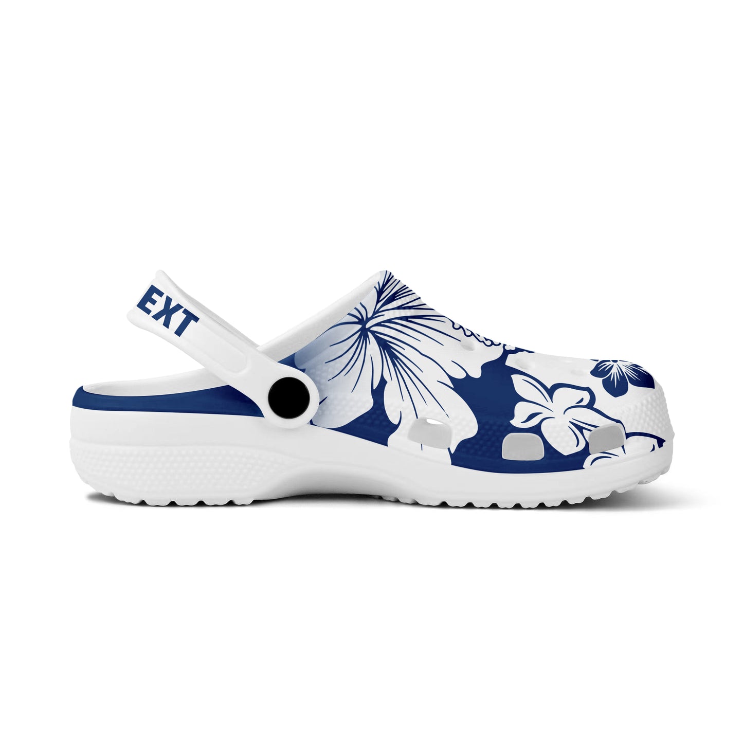 Hawaii Clogs Shoes Custom Text Polynesia Fabric Floral