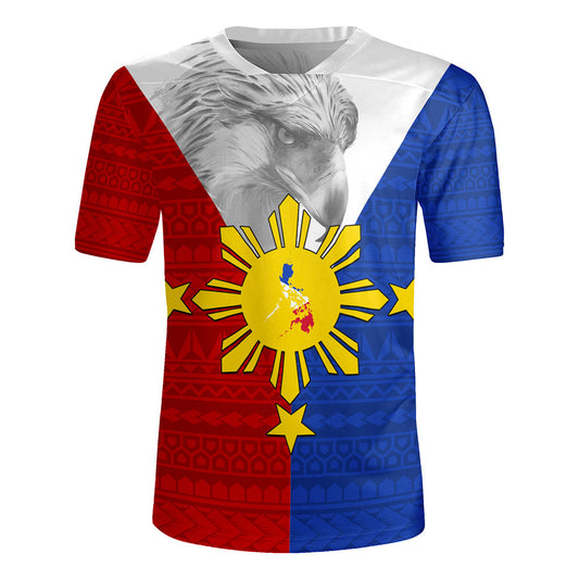 Philippines Filipinos Rugby Jersey Polynesia Tribal Flag Eagles
