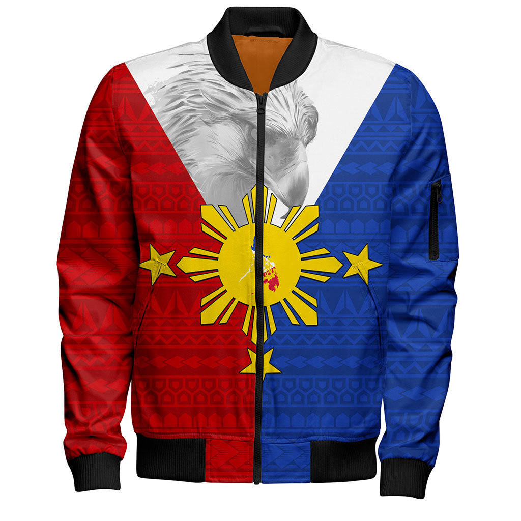 Philippines Filipinos Bomber Jacket Polynesia Tribal Flag Eagles