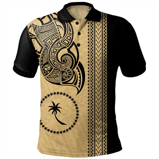 Chuuk State Polo Shirt Polynesia Coat Of Arms Tribal Tattoo